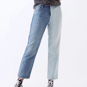 PacSun Dual Blue Straight Leg Jeans High Rise Straight Size 26